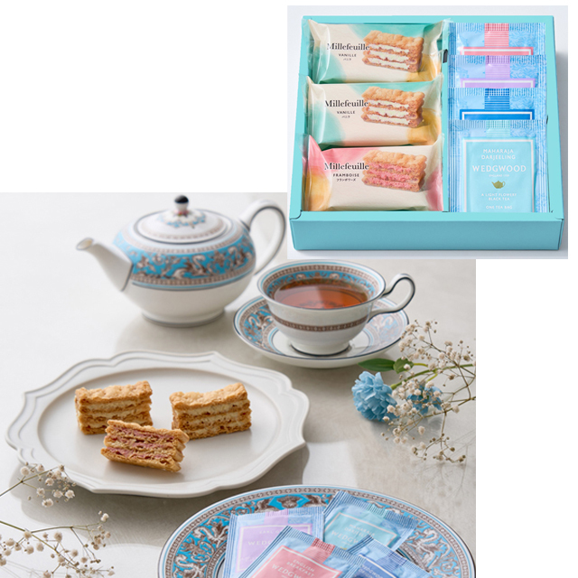 ミルフイユ＆ウェッジウッドティーバッグセット　