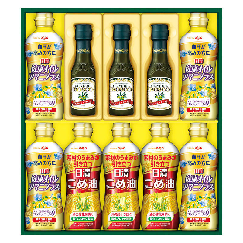 日清オイリオ ボスコオリーブオイル&バラエティオイルギフト