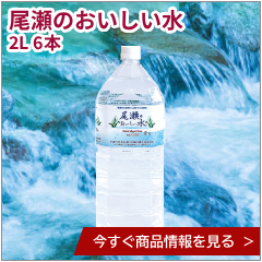 尾瀬のおいしい水　2L 6本